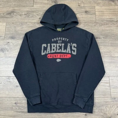 Vintage Cabela's Sweatshirt Adult Medium Black Hunting Department Hoodie - Image 1 of 4