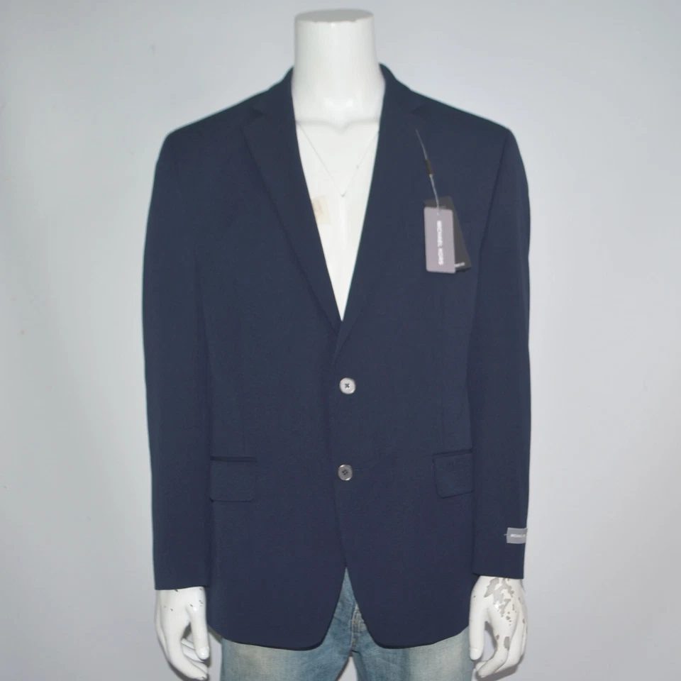 NUEVO CON ETIQUETAS MICHAEL KORS Abrigo Deportivo Blazer Azul Marino Elástico Calce Clásico Talla 44R Foto 1 de 4