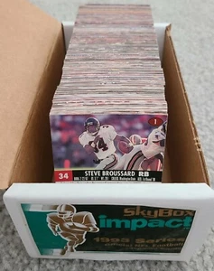 1993 Skybox Impact Football Card Singles - Complete Your Set 1-250 - Picture 1 of 6