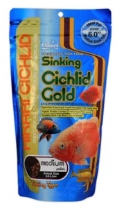Hikari Cichlid Gold 100g Medium Pellets Gold Staple Floating Sinking - Picture 1 of 1