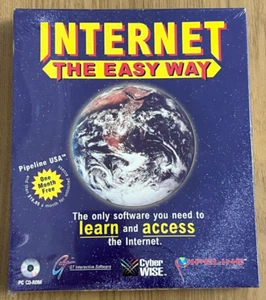 Internet the Easy Way Vintage 1995 PC CD-ROM - New & Sealed -👾Retro Gift Idea👾 - Afbeelding 1 van 24