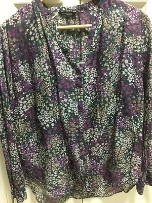 Massimo Dutti Flower Blouse Size 10 - Image 1 of 4