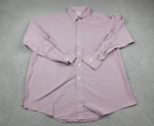 Brooks Brothers Shirt Mens Adult 17-5 Red White Button Up Casual Long Sleeve
