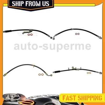 Juego de manguera de freno delantero trasero para GMC Terrain 2010 Chevrolet Equinox 2010 4x Foto 1 de 4