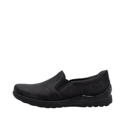 Rieker Slipper Schwarz 48964-00 Damen Schuhe