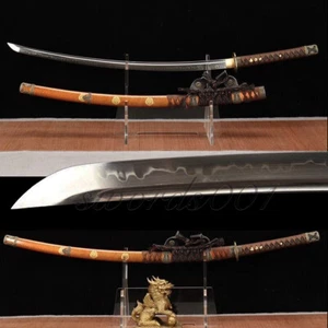 T10 Steel Katana Battle Ready Sharp Japanese Samurai Tachi Sword Real Hamon - Picture 1 of 8
