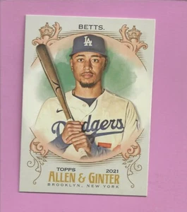 Topps Allen & Ginter #92 2021 Mookie Betts Los Angeles Dodgers - Imagen 1 de 1