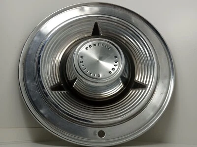 Pontiac Bonneville 1962 62 tapacubos de 14" (1) cubierta de rueda tapa OEM vintage antigua Foto 1 de 4