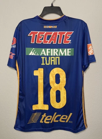 Adidas Liga MX Tigres UANL Cemex Ivan Estrada Men’s Medium Away Soccer Jersey Cover