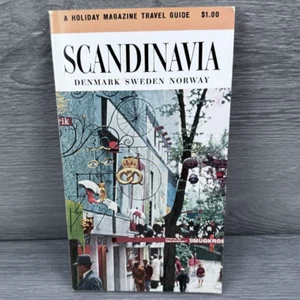 Vtg Travel Guide 1960 Scandinavia Denmark Sweden Norway Holiday Magazine PB Book - Picture 1 of 18