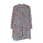 Love + Harmony Womens Floral Stripe Button Tunic Shirt Dress Size Small