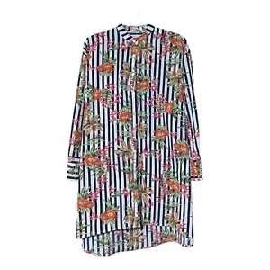 Vestido túnica Love + Harmony para mujer floral a rayas con botones talla pequeña - Imagen 1 de 7