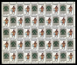 Canada Stamps — Full Pane of 50 — 1975, Subarctic Indians #576-577 MNH - Picture 1 of 1