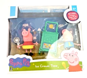 NEW Peppa PIG Peppa's Ice Cream Time Play Set With GEORGE NIB - Picture 1 of 3