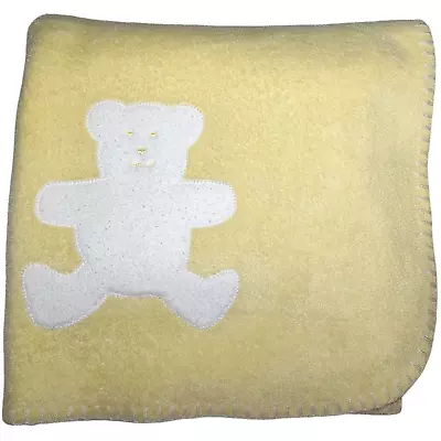 Mantas y más allá amarillo polar blanco oso de peluche bebé seguridad Lovey sólido difícil de encontrar Foto 1 de 3