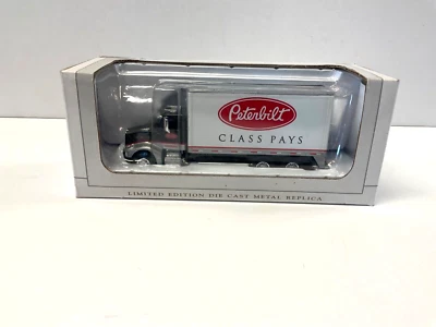Peterbilt 385 Cab Straight Box Van Truck w Peterbilt Logo by Speccast #33022 - Image 1 of 4