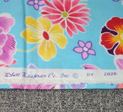 Tela de algodón brillante multi floral Robert Kaufman de 1 2/3 yarda D 2828  Foto 1 de 2