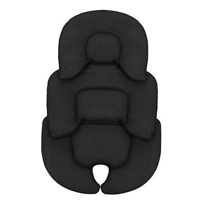 Stroller Cushion Breathable Car Seat Insert For Baby Newborn Infant Black • 17.98$