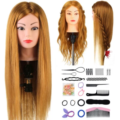 NEVERLAND BEAUTY & HEALTHY 60% Echtes Friseurkopf Übungskopf Frisierkopf Flechten Locken kreativen Frisuren