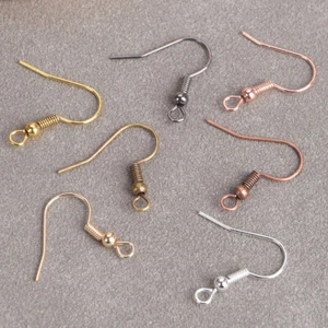 100pcs 20x17mm Metal 10 Colors Earring Findings Ear Hooks Jewelry Making DIY Lot - Picture 1 of 13