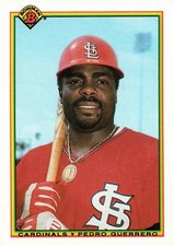1990 Bowman # 201  Pedro Guerrero St. Louis Cardinals
