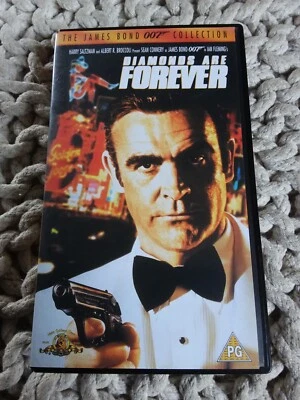 James Bond : DIAMONDS ARE FOREVER - VHS Video Cassette Tape - SEAN CONNERY - 📼 - Image 1 of 4