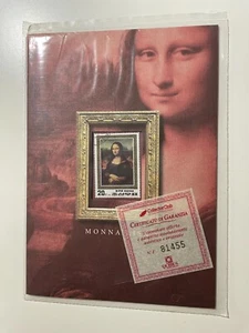 Bolaffi Folder Monna Lisa La Gioconda di Leonardo Da Vinci con Certificato COA - Picture 1 of 2