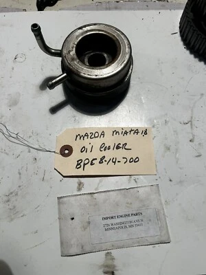 OIL COOLER *USED* FITS MAZDA MIATA 1839cc "FP" DOHC 16V 1999-2005 BPE8-14-700 - Image 1 of 2
