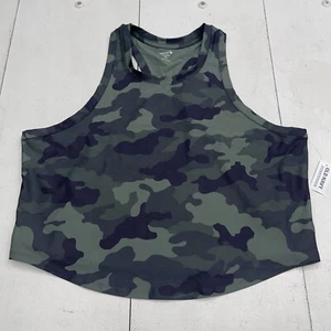 Old Navy Green Camo PowerSoft Racer Back Tank Top Women’s Size XXL - Picture 1 of 7