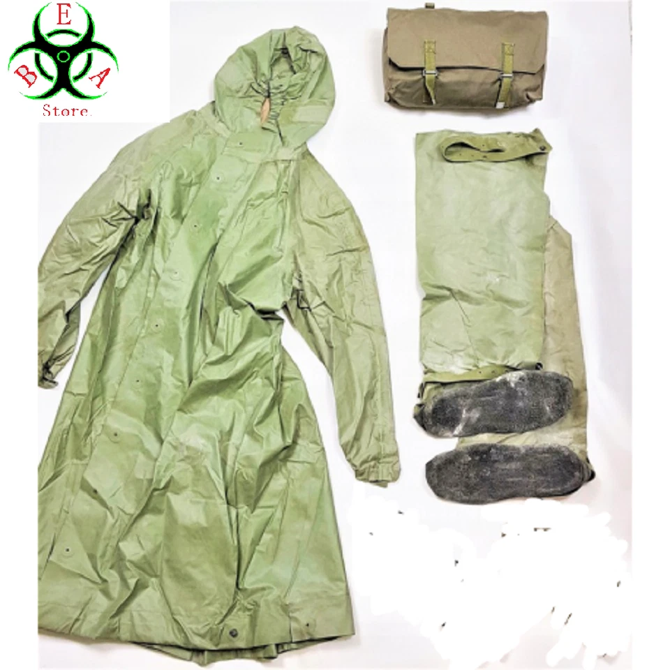 TRAJE MILITAR PROTECCIÓN CONTRA LA RADIACIÓN NBC OP-1 ABRIGO HAZMAT CON ZAPATOS - Imagen 1 de 4