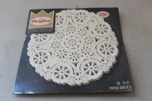 ROYLIES DECKCHEN Vintage versiegeltes Paket 39 6" Deckchen L#1129 - Bild 1 von 4
