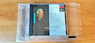 ASHKENAZY "MOZART: GREAT PIANO CONCERTOS" 2 CD SET 1997 London *USED* - Imagem 1 de 4