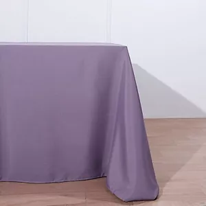 Amethyst Polyester 90x156" Rectangle TABLECLOTHS Wedding Home Linens SALE - Picture 1 of 6