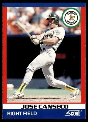 1991 Score - Super Star #1 Jose Canseco Athletics - Image 1 of 2