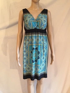 Enfocus Womens Size 8 Sleeveless Summer Dress V Neck V Back - Picture 1 of 8