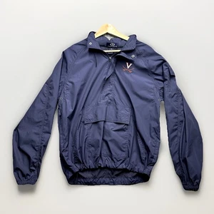 Vantage Virginia UVA Cavaliers Windbreaker Jacket Mens Small Blue Waterproof 1/4 - Picture 1 of 9