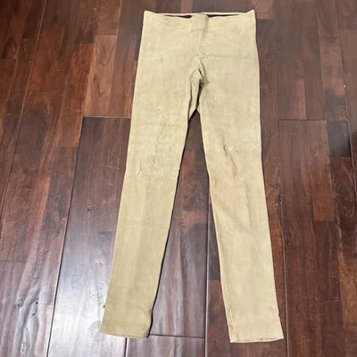 Leggings de cuero Vince para mujer talla mediana marrón Foto 1 de 4