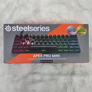 SteelSeries Apex Pro Mini 70% Wireless Gaming Keyboard Omnipoint Switches- Black - Picture 1 of 11