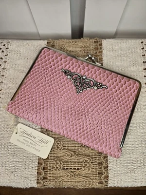 Álbum de fotos 16 Shabby Chic HUDSON HILL estuche de cuero rosa cristal checo genuino Foto 1 de 4