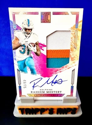 2025 Panini Impeccable On Card Auto Raheem Mostert /75 - Image 1 of 4