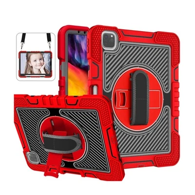 For iPad Pro 11" M5 2025 / Pro 11" M4 2024 Heavy Duty Rugged Stand Case w Strap - Image 1 of 4