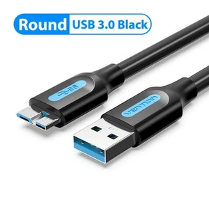 USB 3.0 Cable Cord To Micro B for Seagate Game Camera External Hard Drive 2.5 - Imagen 1 de 23