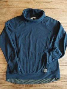 Outdoor Research Cowl Neck Pullover Waffle Grid Knit Fleece Pockets Womens Sz M - Picture 1 of 7