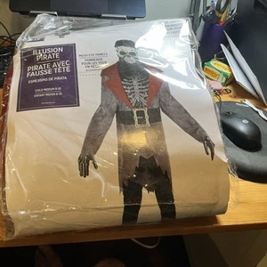 ILLUSION PIRATE AMSCAM Halloween Costume CHILD MEDIUM NEW IN PACKAGE 8-10 - Picture 1 of 13