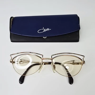 Nuevo CAZAL 296 col 696 Marco de Anteojos Dorado Marrón Alemania 54/18/135 Foto 1 de 4