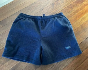 Vintage Sierra Classics Herren Kordelzug Fleece Shorts Navy Blau M - Bild 1 von 2