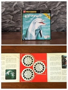 Seltenes Viewmaster Flipper NB485 8" ausklappbares Story-Album mit 3 Discs - schneller Versand - Bild 1 von 17
