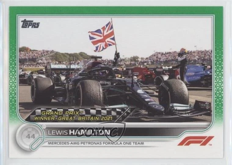 2022 Topps Formula 1 Grand Prix Winners Green /75 Lewis Hamilton #160 - Image 1 of 2