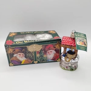 Vintage Merck Familie alte Welt Weihnachten Wunschbrunnen Glas Ornament - Bild 1 von 19