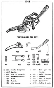 Desviador de palanca delantera Campagnolo 1011Sport 1951 vintage raro - Imagen 1 de 5